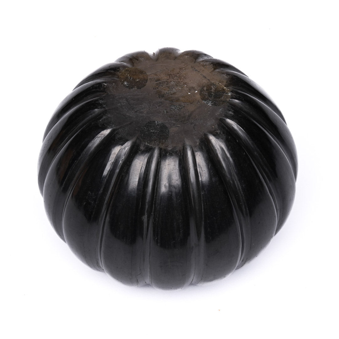 Hand-Coiled Clay Melon Pot