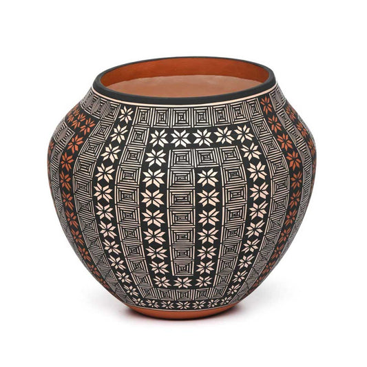 Hand-coiled Acoma Pueblo pot