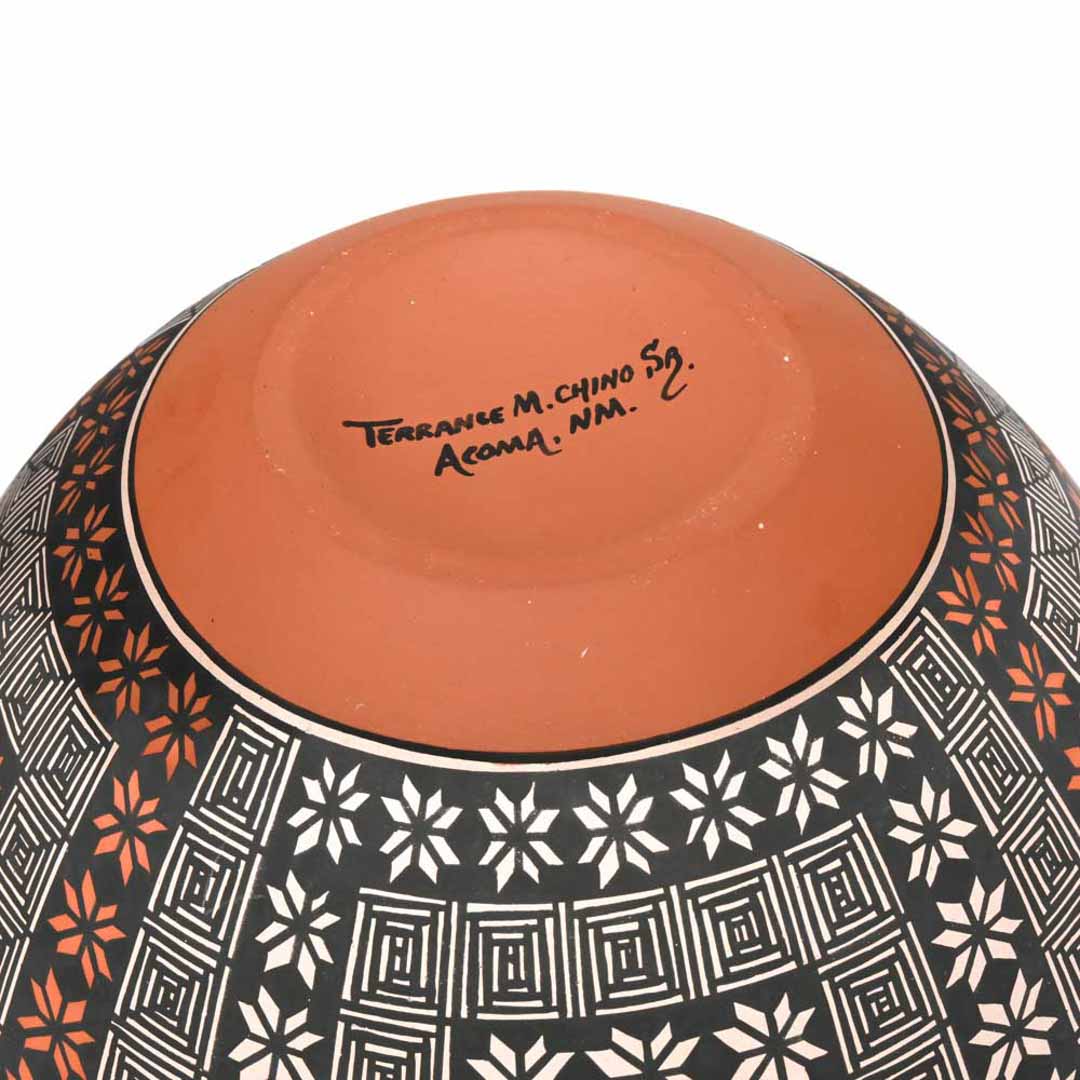 Hand-coiled Acoma Pueblo pot