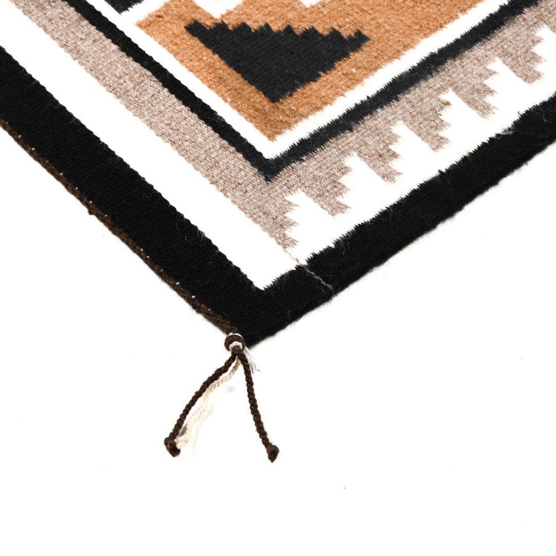 'Two Grey Hills' Pattern Rug (Natural Dyes)