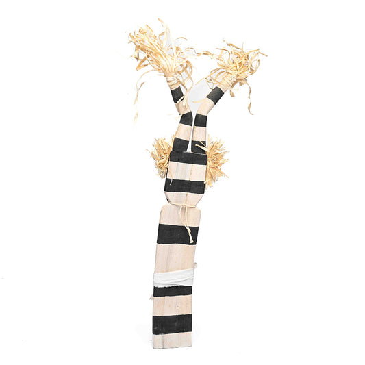 Sacred Clown Katsina With Corn Raffia