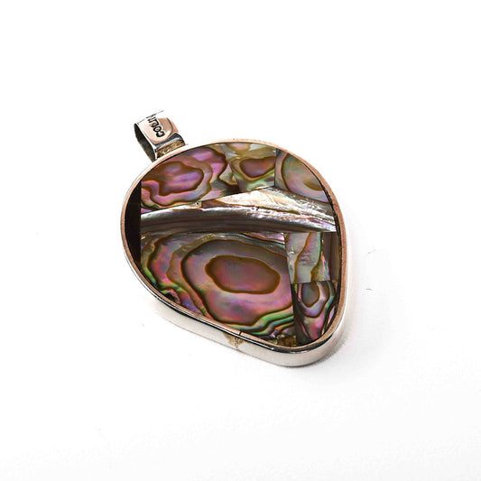 Sterling Silver Inlay Reversible Pendant