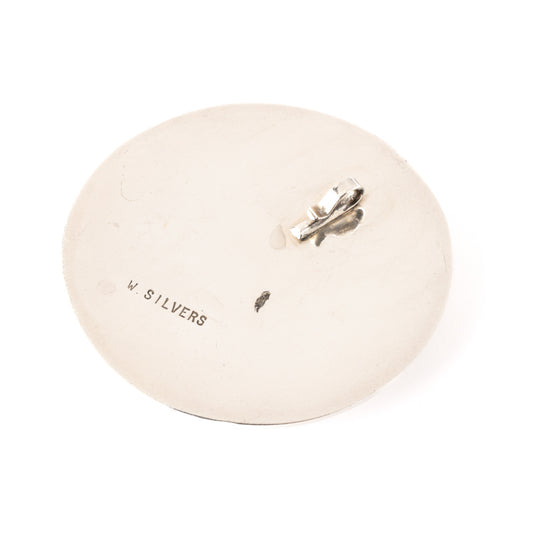 Vintage Silver Red Headed Woodpecker Pendant