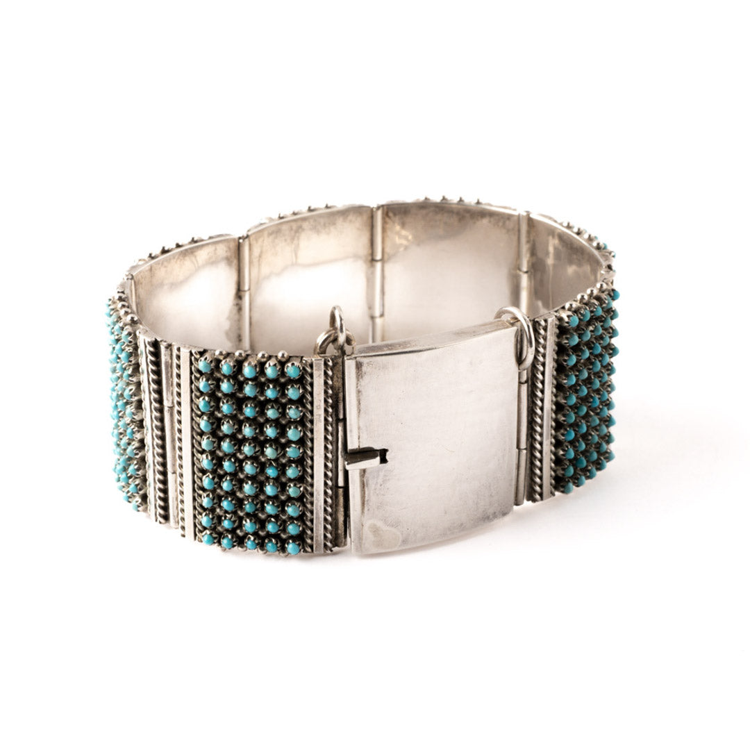 Vintage Turquoise Snake Eye Bracelet