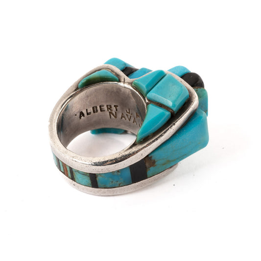 Cobblestone Turquoise Inlay Ring