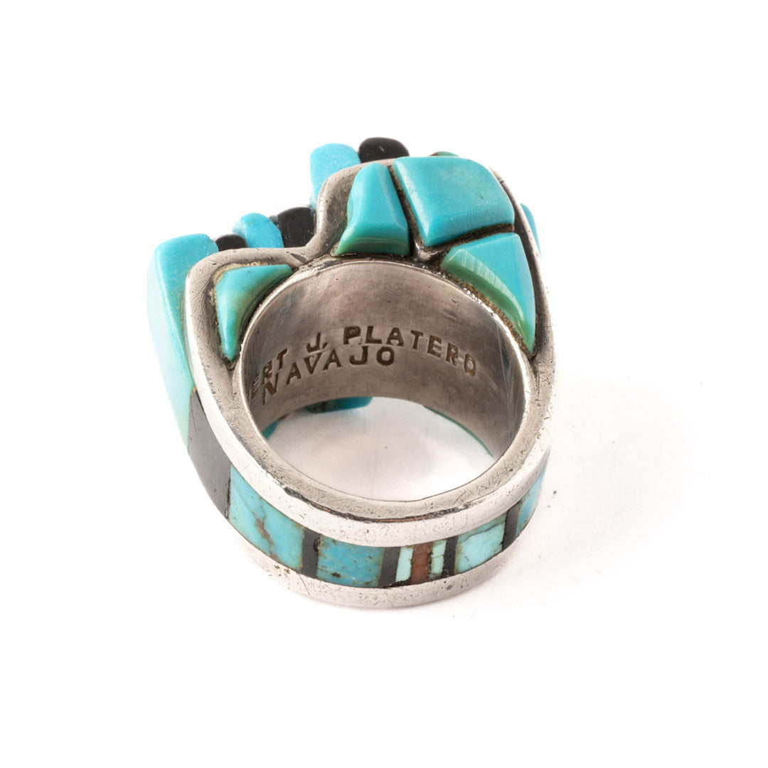 Cobblestone Turquoise Inlay Ring