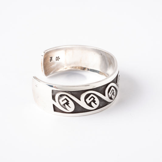 Sterling silver Overlay Cuff Bracelet