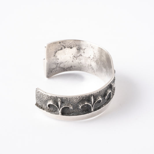 Sterling silver, Tufa-cast Cuff Bracelet