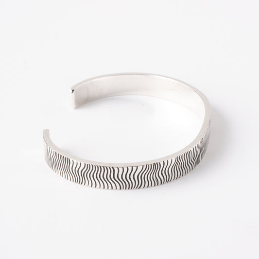 Sterling Silver Stamped Cuff Bracelet
