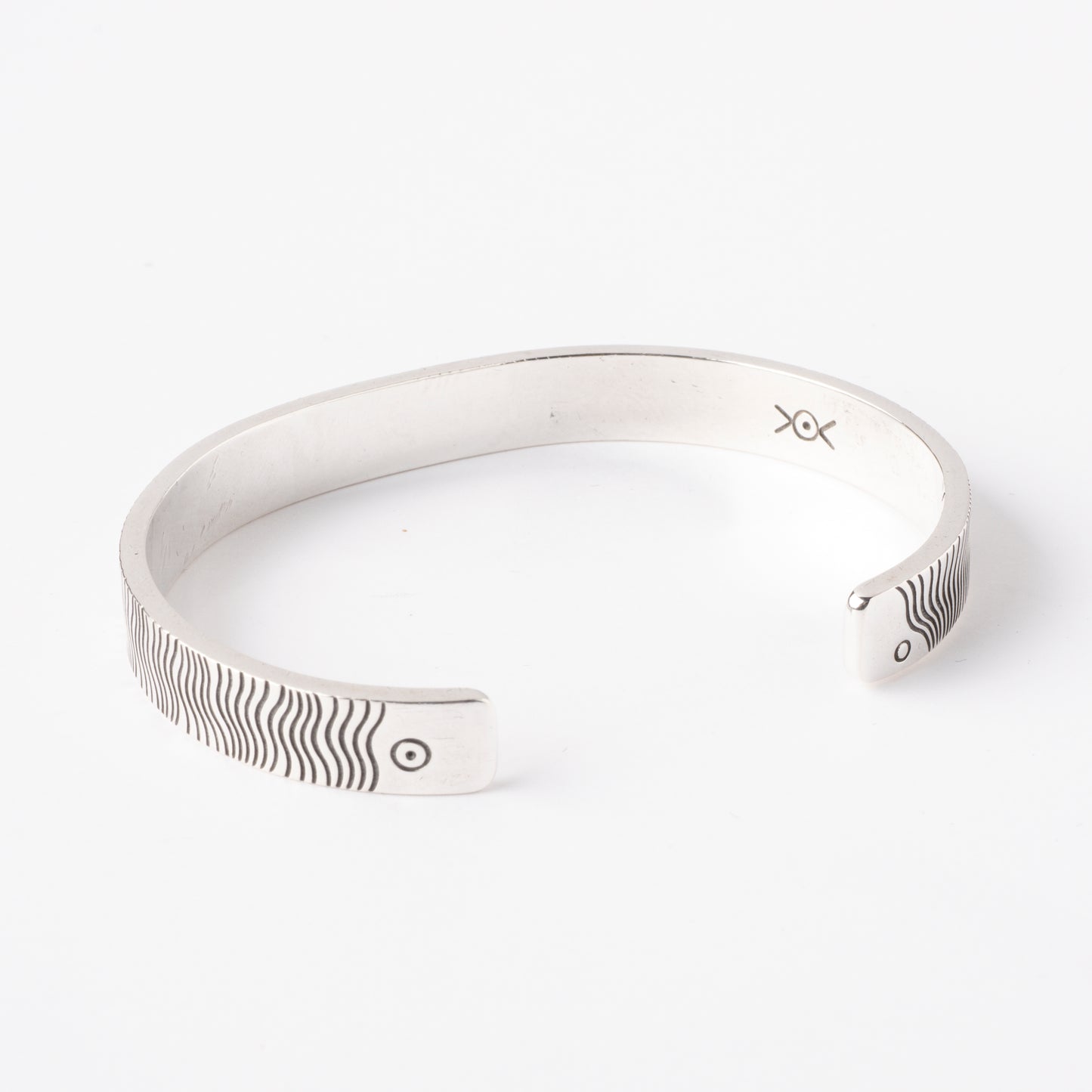 Sterling Silver Stamped Cuff Bracelet