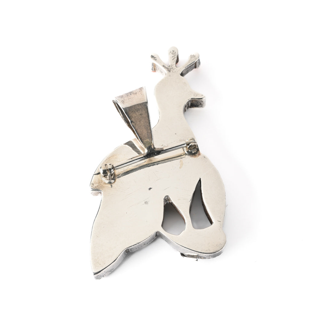 Vintage Quail Inlay Pin/Pendant