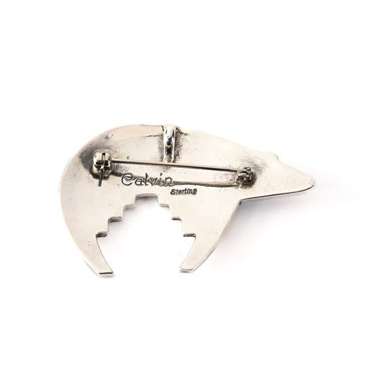 Vintage Bear Inlay Pin/Pendant