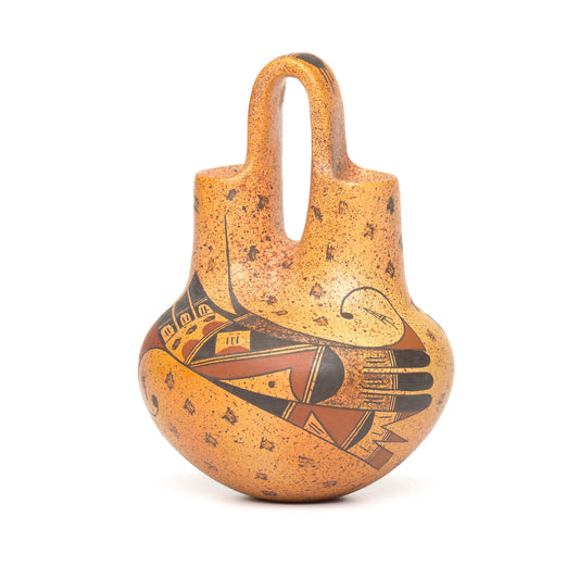 Hopi/Tewa Hand-coiled Clay Wedding Vase-type Pot
