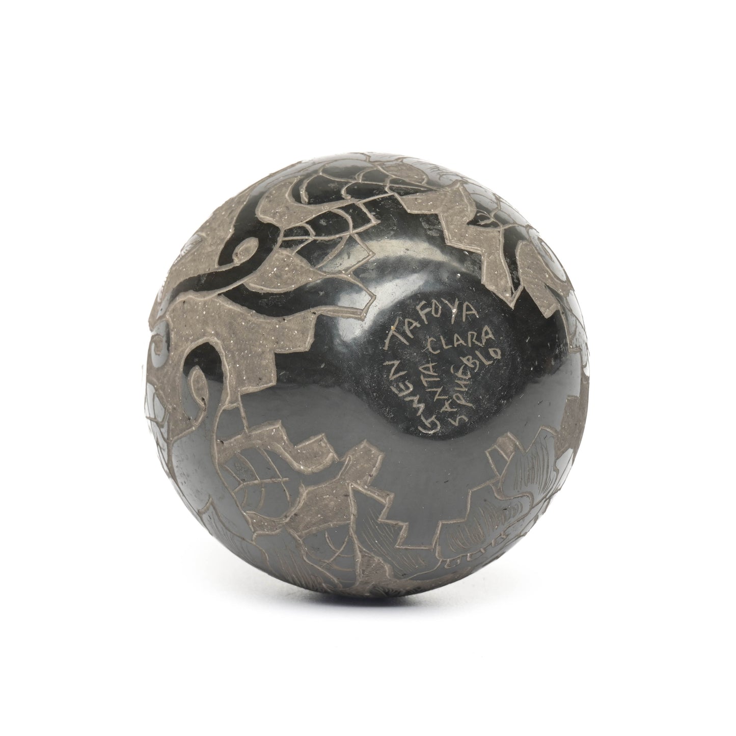 Hand-Coiled, Clay Pot with Sgraffito Hummingbirds