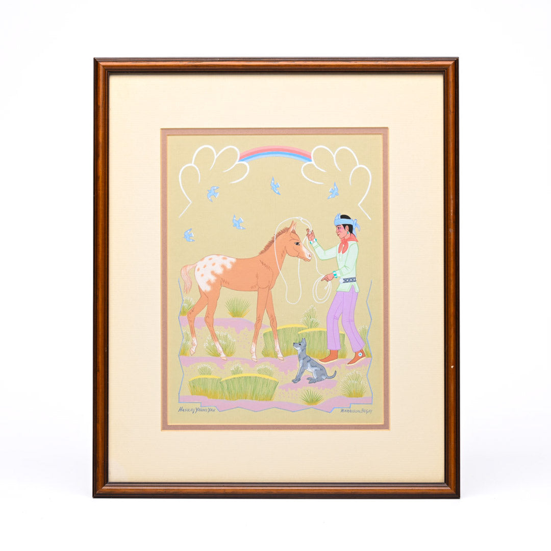 Untitled Painting Of Navajo And Colt