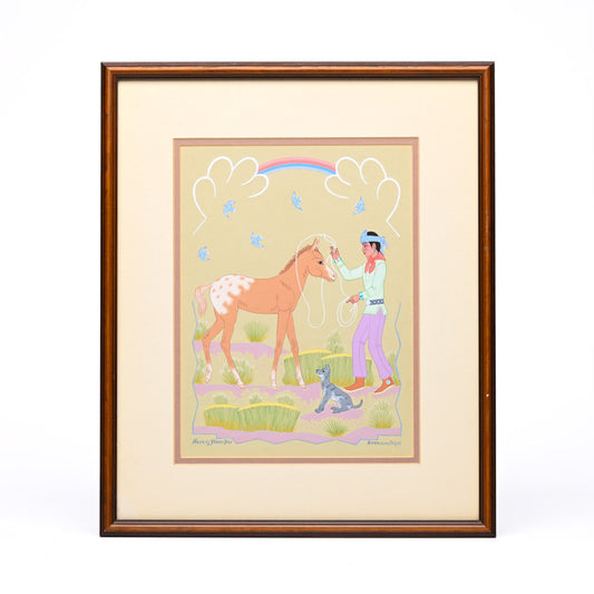 Untitled Painting Of Navajo And Colt