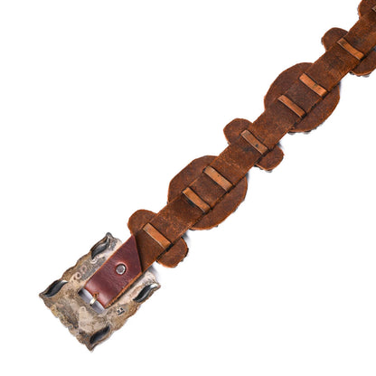 Concho Belt with Green Turquoise