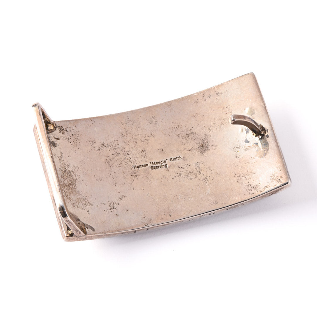 Inlay Buckle In Ironwood, Lapis, Turquoise, And Spiny Oyster