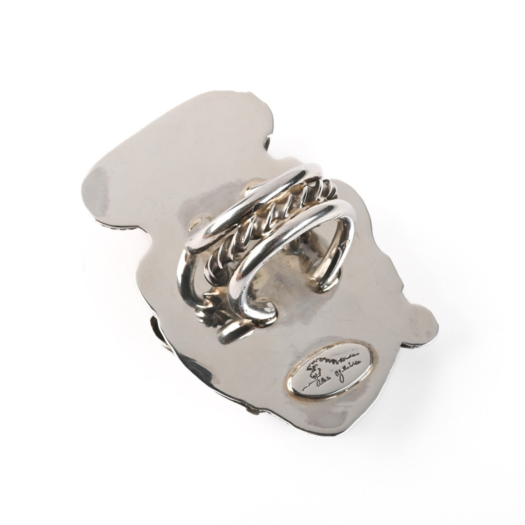 Large Ring With Turquoise And Coral