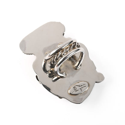 Large Ring With Turquoise And Coral