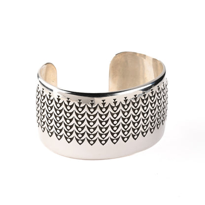 Stamped Sterling Silver Cuff Bracelet