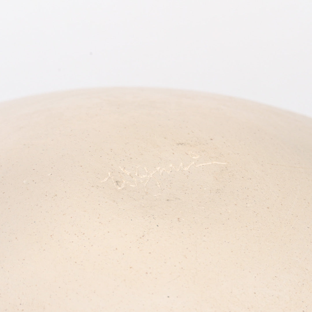 Unpainted Hand-Coiled Pot With Pueblo Decoration