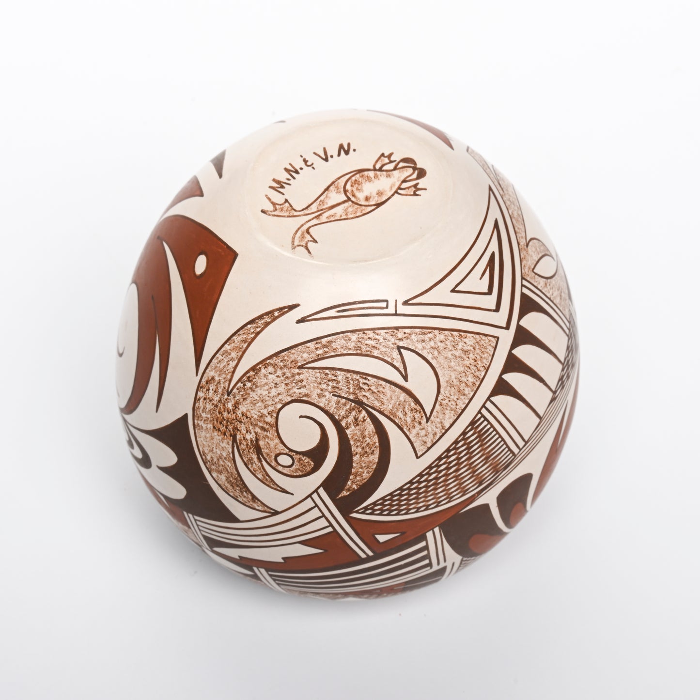 Hopi-Tewa, Hand-coiled and Hand-painted Polychrome POt