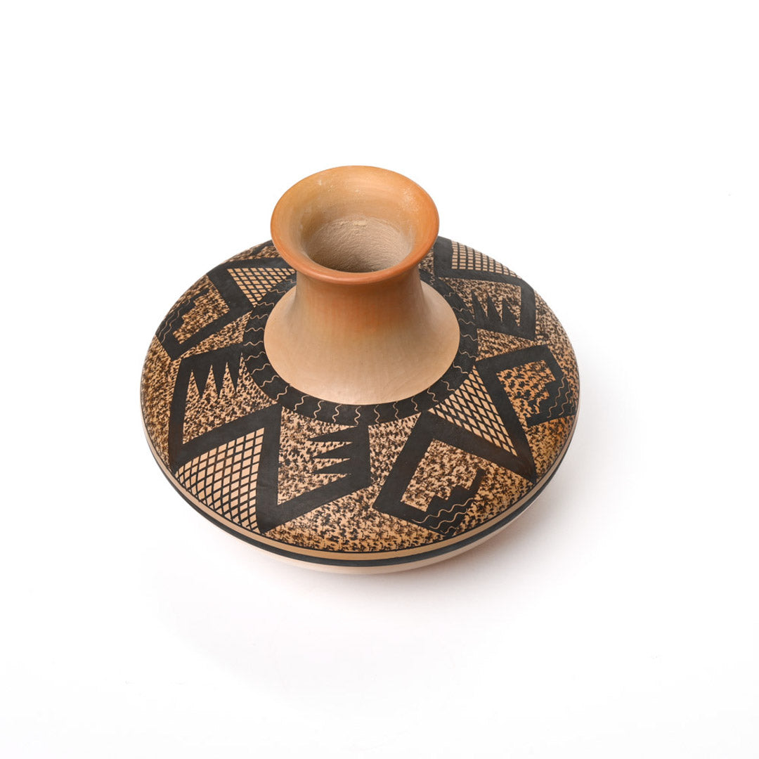 Thin-walled, hand-coiled Hopi-Tewa pot