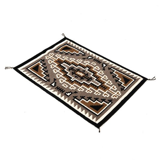 'Two Grey Hills' Pattern Rug (Natural Dyes)