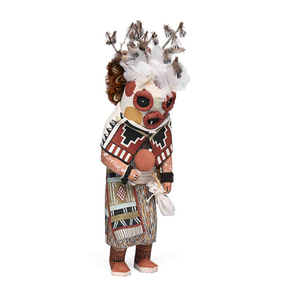 Cottonwood root carving of Masau katsina