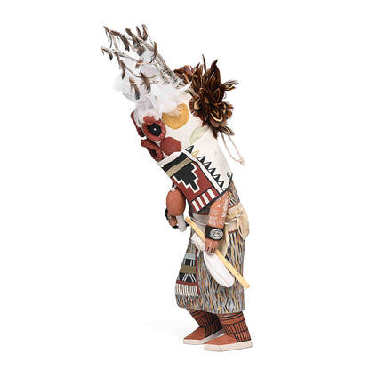 Cottonwood root carving of Masau katsina