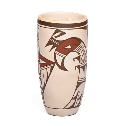 Hand-Coiled, Hopi/Tewa-made clay vase-style pot