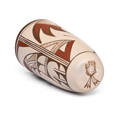 Hand-Coiled, Hopi/Tewa-made clay vase-style pot