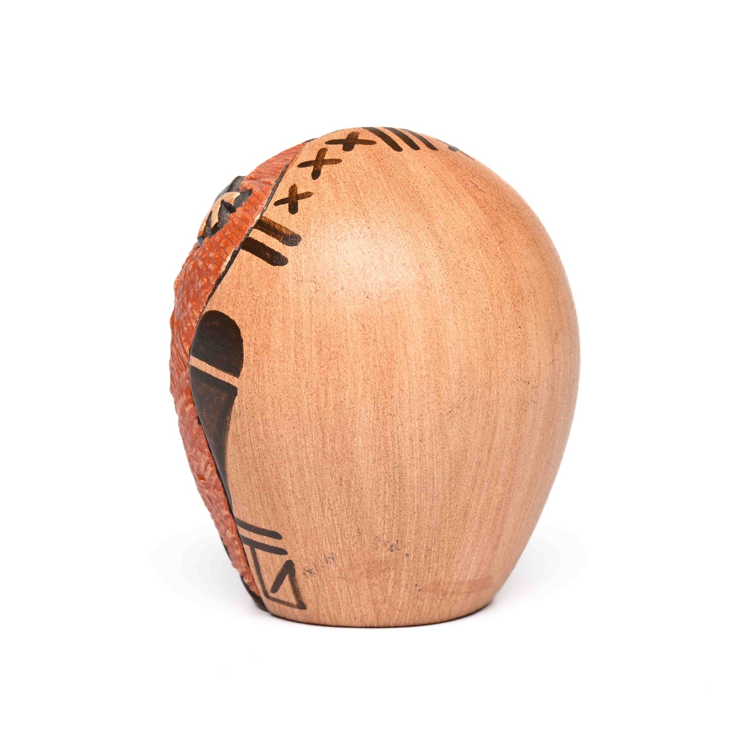 Hand-Coiled Seed Pot with the incised image of a Koshare (Sacred Clown) katsina