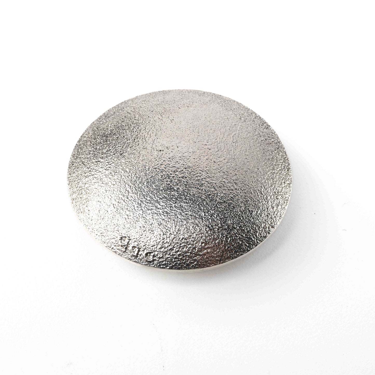 Sterling Silver Tufa-Cast Seed Pot Pendant with Dragonflies