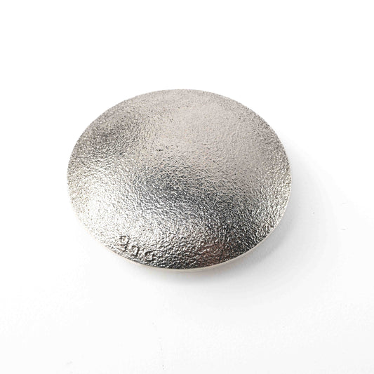 Sterling Silver Tufa-Cast Seed Pot Pendant with Dragonflies