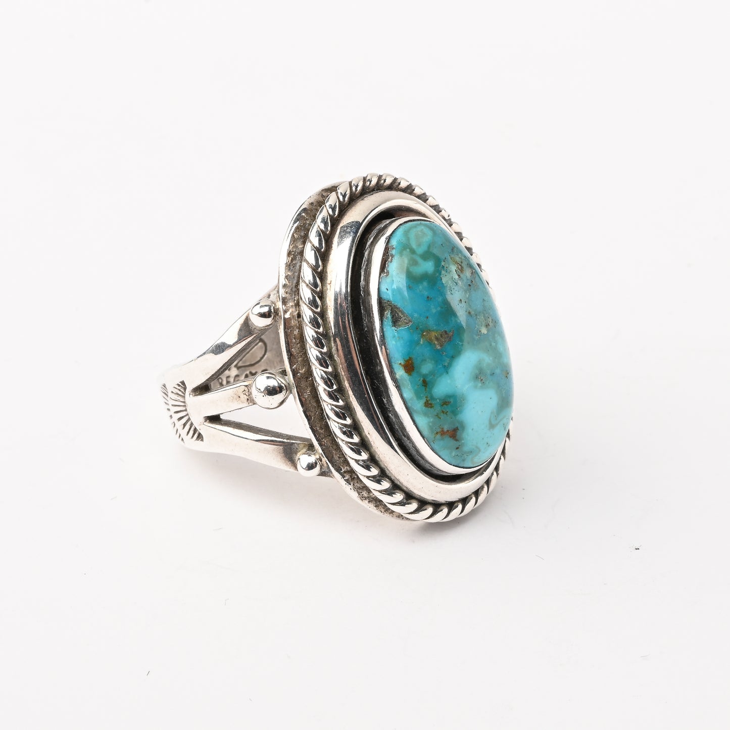 Vintage Sterling Silver Turquoise Ring