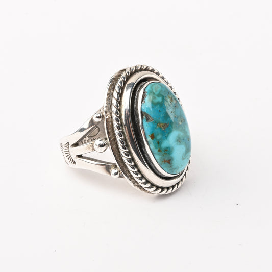 Vintage Sterling Silver Turquoise Ring