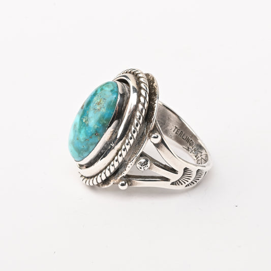Vintage Sterling Silver Turquoise Ring