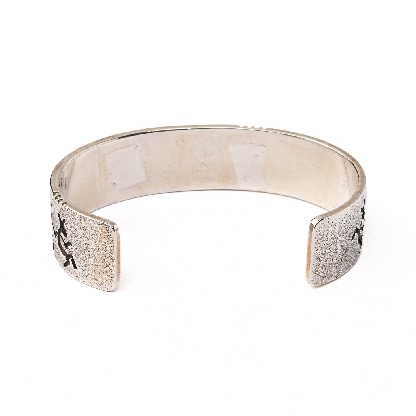 Sterling SIlver Stamped Bracelet with a line of Dancers