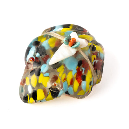 Glass Frog Fetish With Medicine Bundle