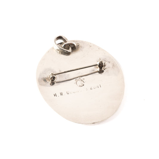 Vintage Silver White Rose Pin