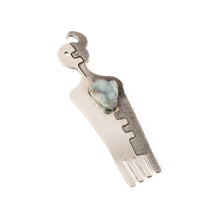 Silver Petroglyph Figure Pin