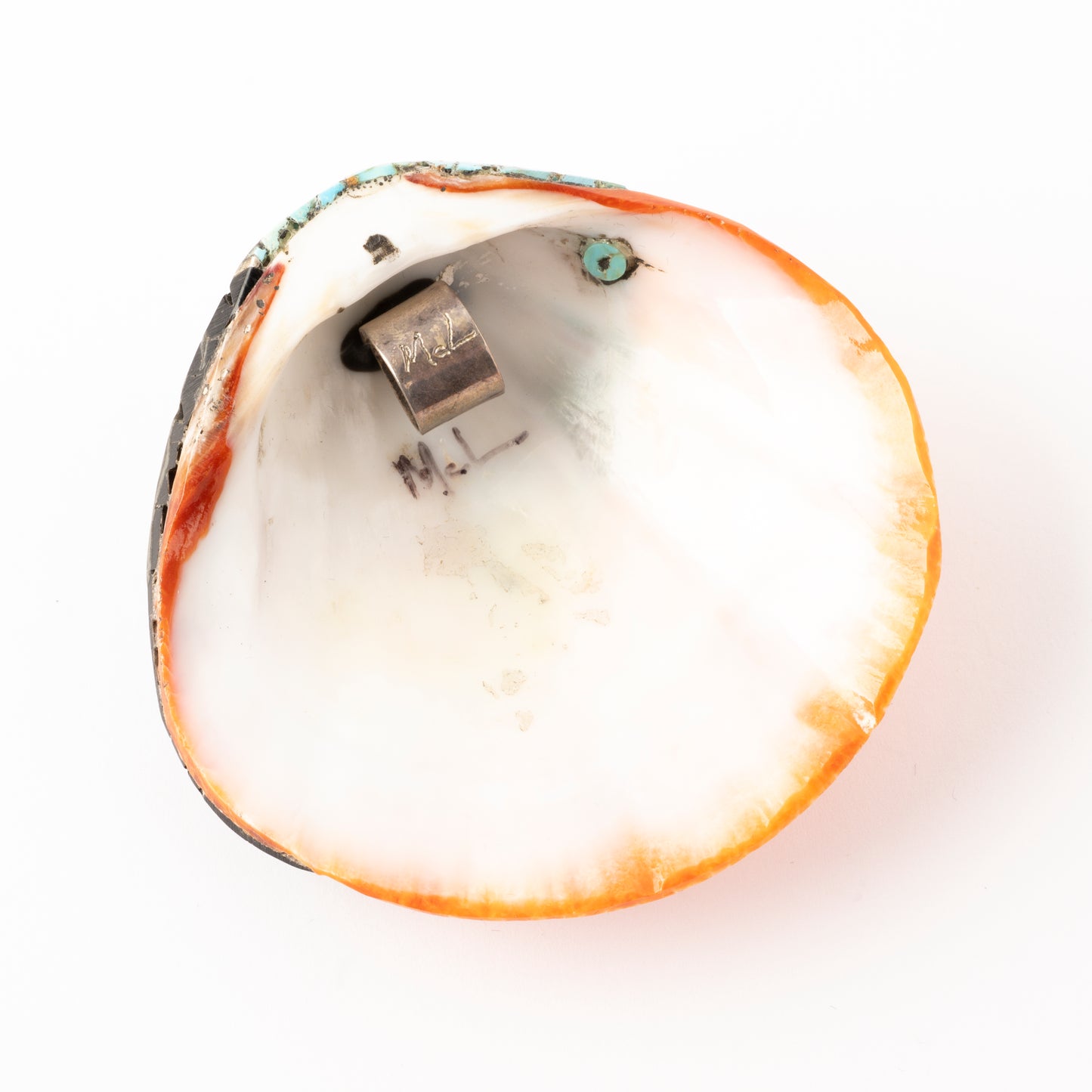Vintage Mosaic Inlay Shell Pendant