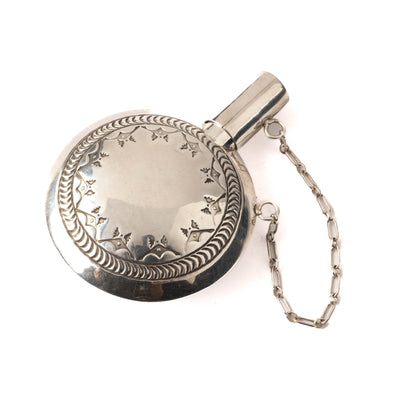 Vintage Stamped Sterling Silver Tobacco Canteen