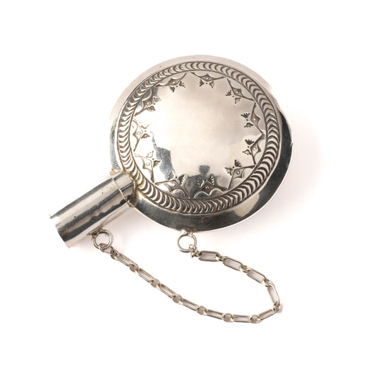 Vintage Stamped Sterling Silver Tobacco Canteen