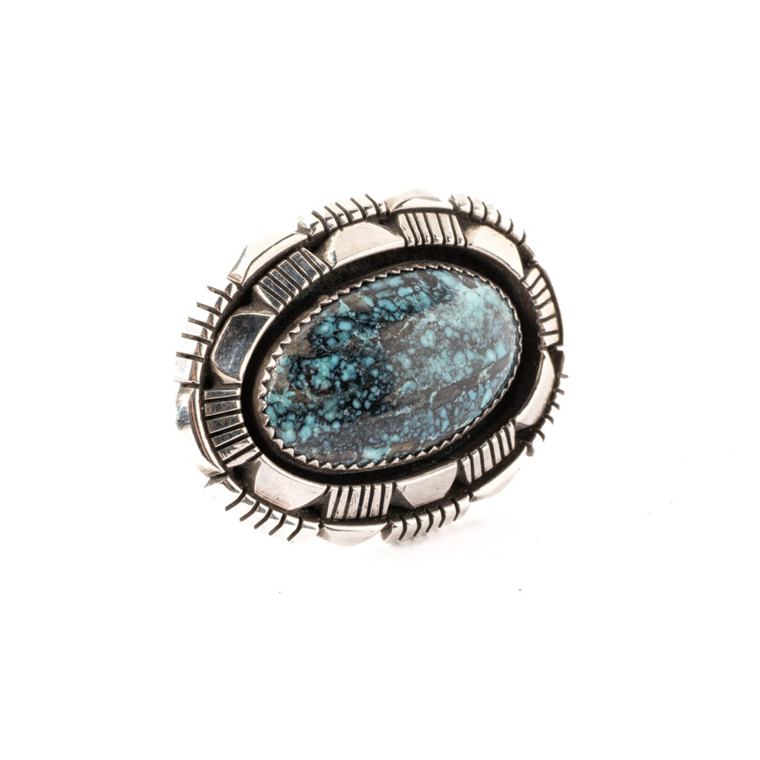 Elaborate Bezel Turquoise Ring