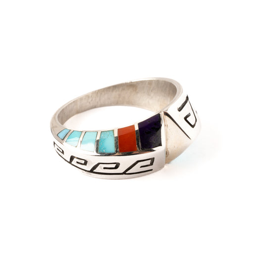 Tufa-Cast Inlay Ring
