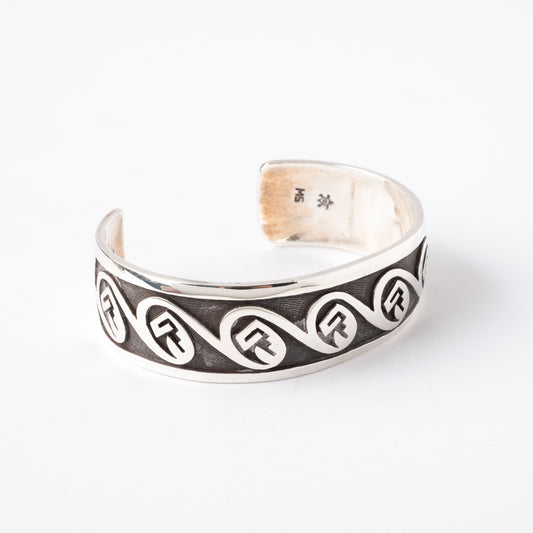 Sterling silver Overlay Cuff Bracelet
