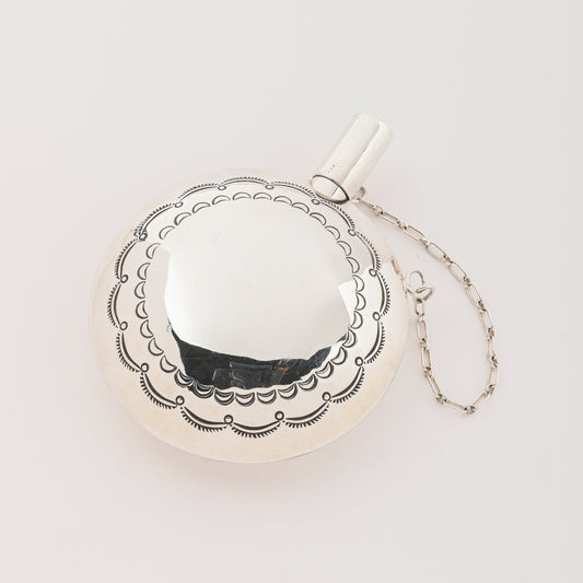 Vintage Stamped Sterling Silver Tobacco Canteen